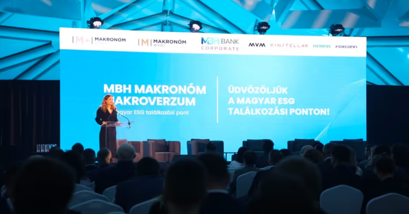 MBH Makronóm Makroverzum - a magyar ESG találkozási pont konfecencia megnyitója - fotó: Makronom.eu