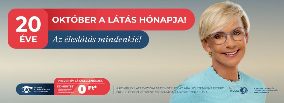 Idén Jakupcsek Gabriella műsorvezető a Látás hónapja arca. Fotó: latashonapja.hu