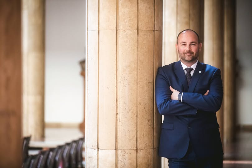 Csillag Zsolt, a Pannon Egyetem kancellárja.